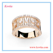 Luxury diamond engagement ring wide gold ring for men